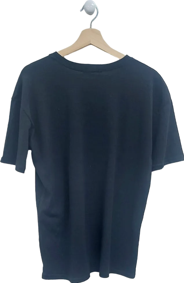 Boohoo Black USA Brooklyn T-Shirt UK S