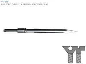 BULL POINT POINTED W/ RING CHISEL 17 X 280MM