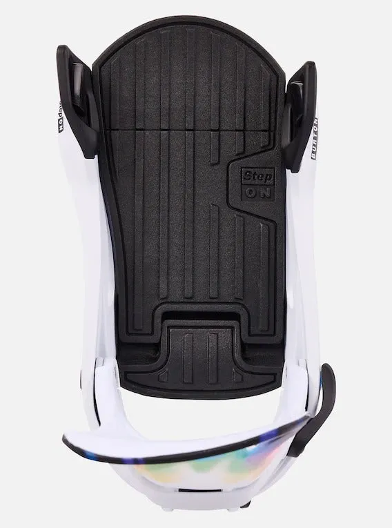 Burton Men's Step On® Re:Flex Snowboard Bindings White/Cloud Burst 2023