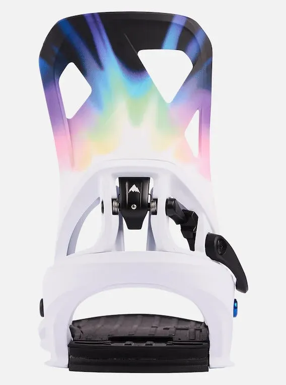 Burton Men's Step On® Re:Flex Snowboard Bindings White/Cloud Burst 2023