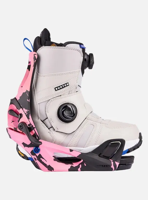Burton Women's Step On® Re:Flex Snowboard Bindings Pink/Black 2023