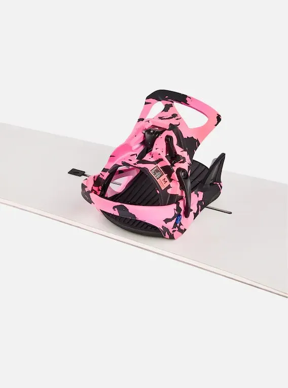 Burton Women's Step On® Re:Flex Snowboard Bindings Pink/Black 2023