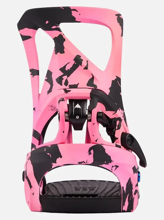 Burton Women's Step On® Re:Flex Snowboard Bindings Pink/Black 2023