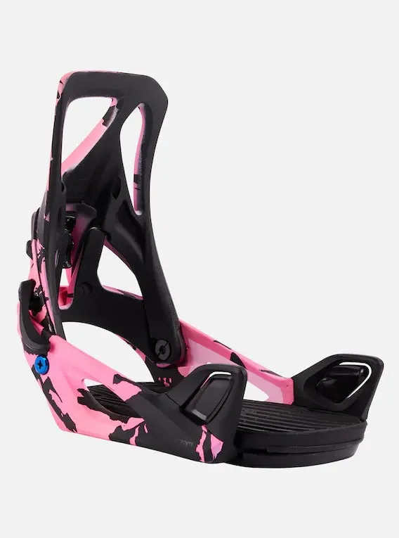 Burton Women's Step On® Re:Flex Snowboard Bindings Pink/Black 2023