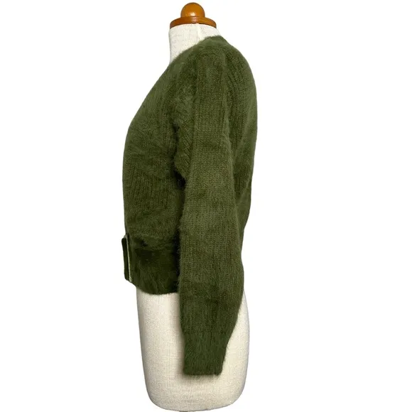 Butterfly Effect Green Belted Sweater