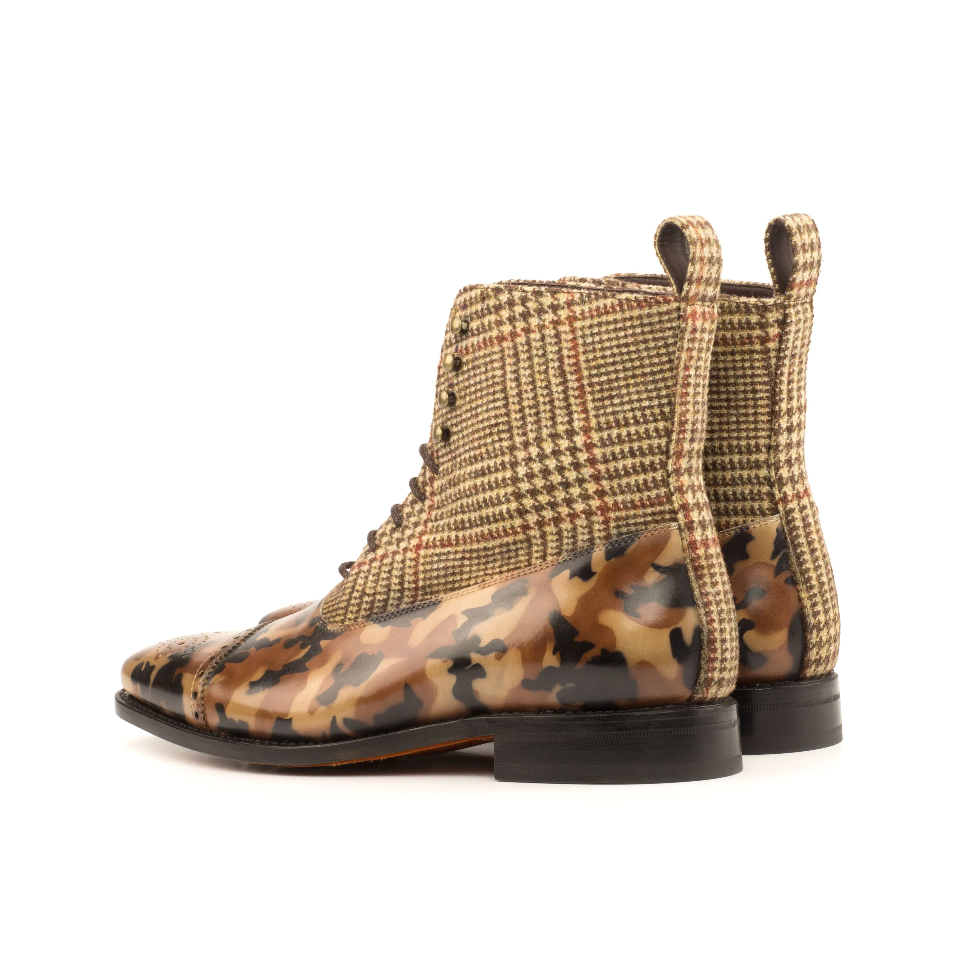 Camo Patina & Tweed Balmoral Boots