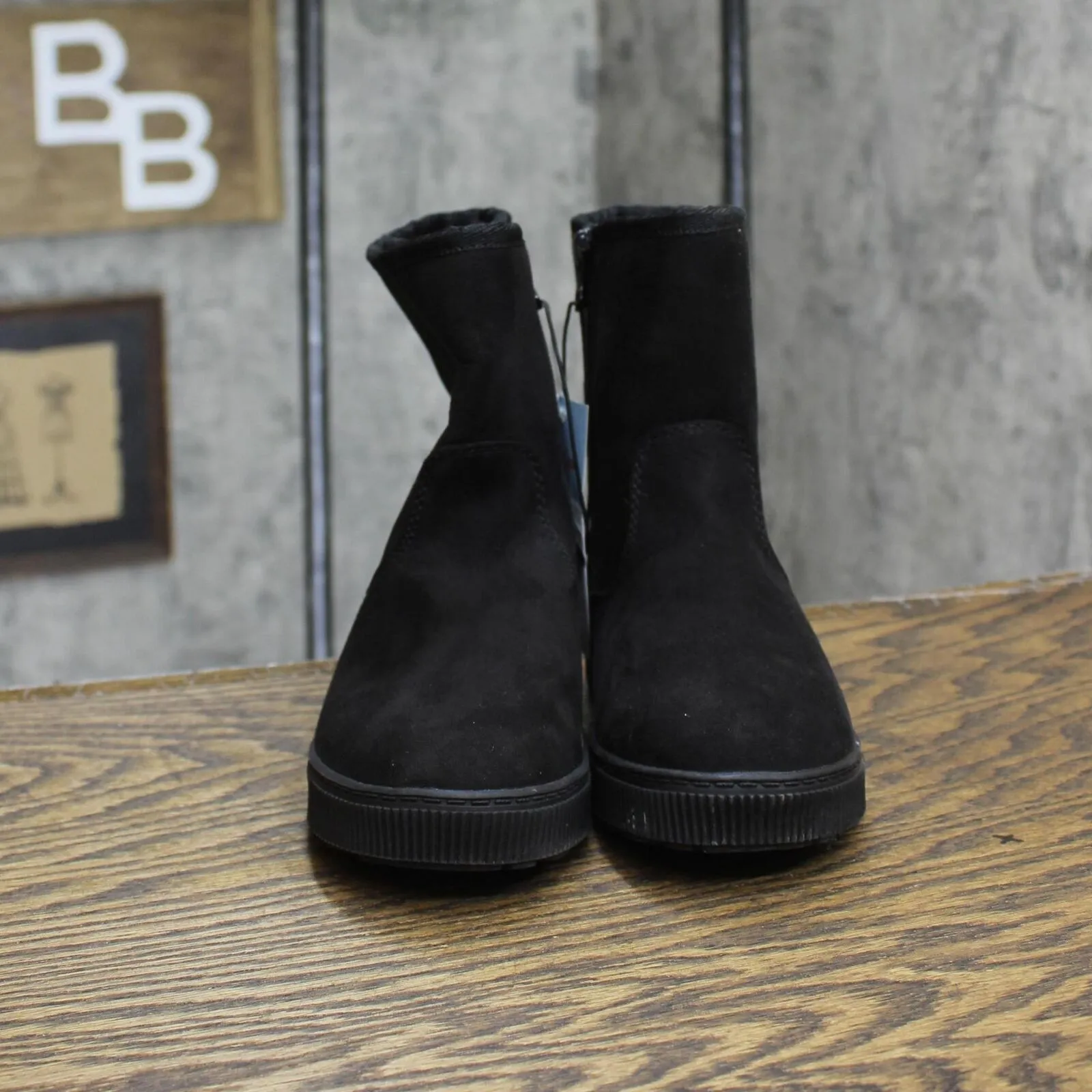 Cat & Jack Toddler Girls Pip Shearling Style Boots 88435631 Black 12T