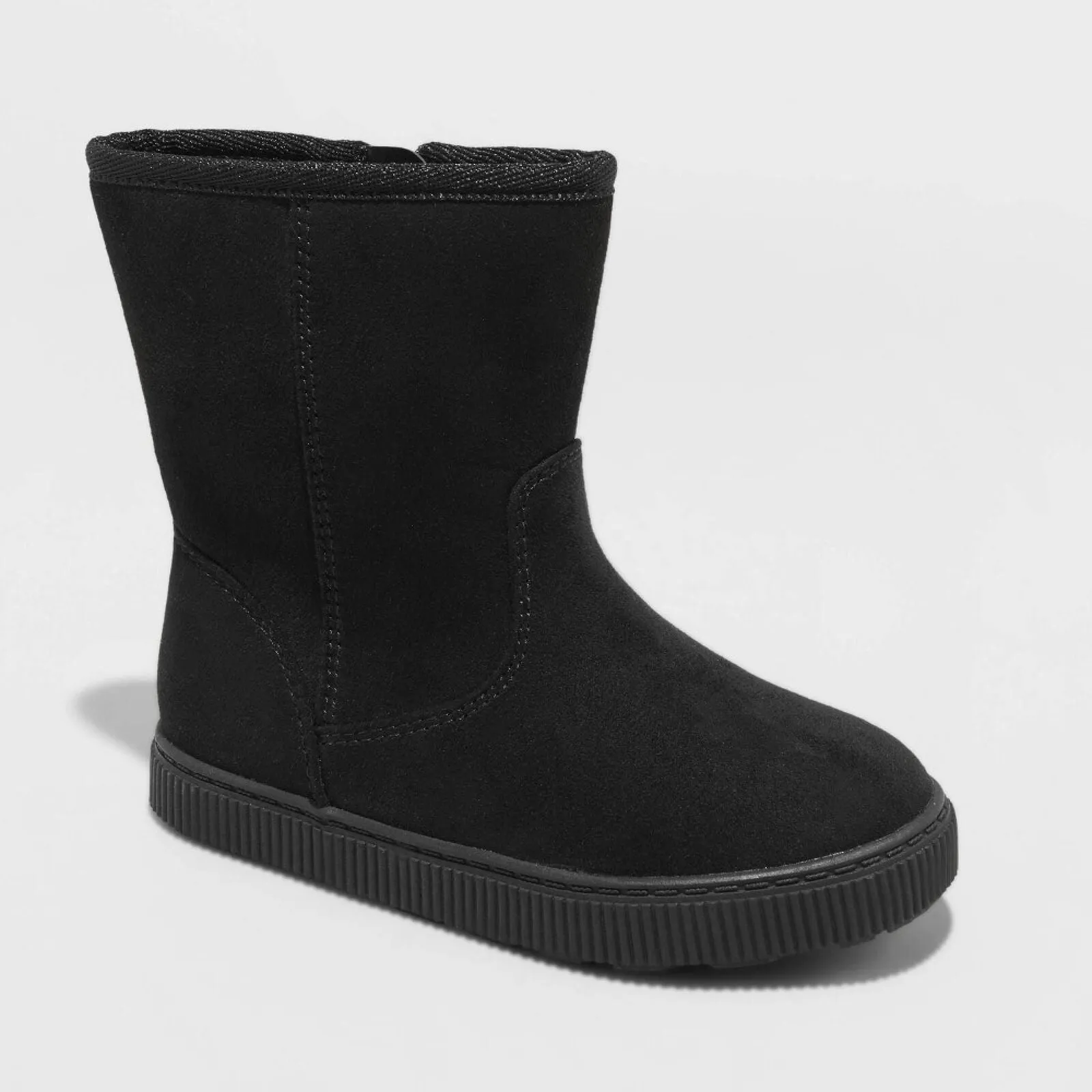 Cat & Jack Toddler Girls Pip Shearling Style Boots 88435631 Black 12T