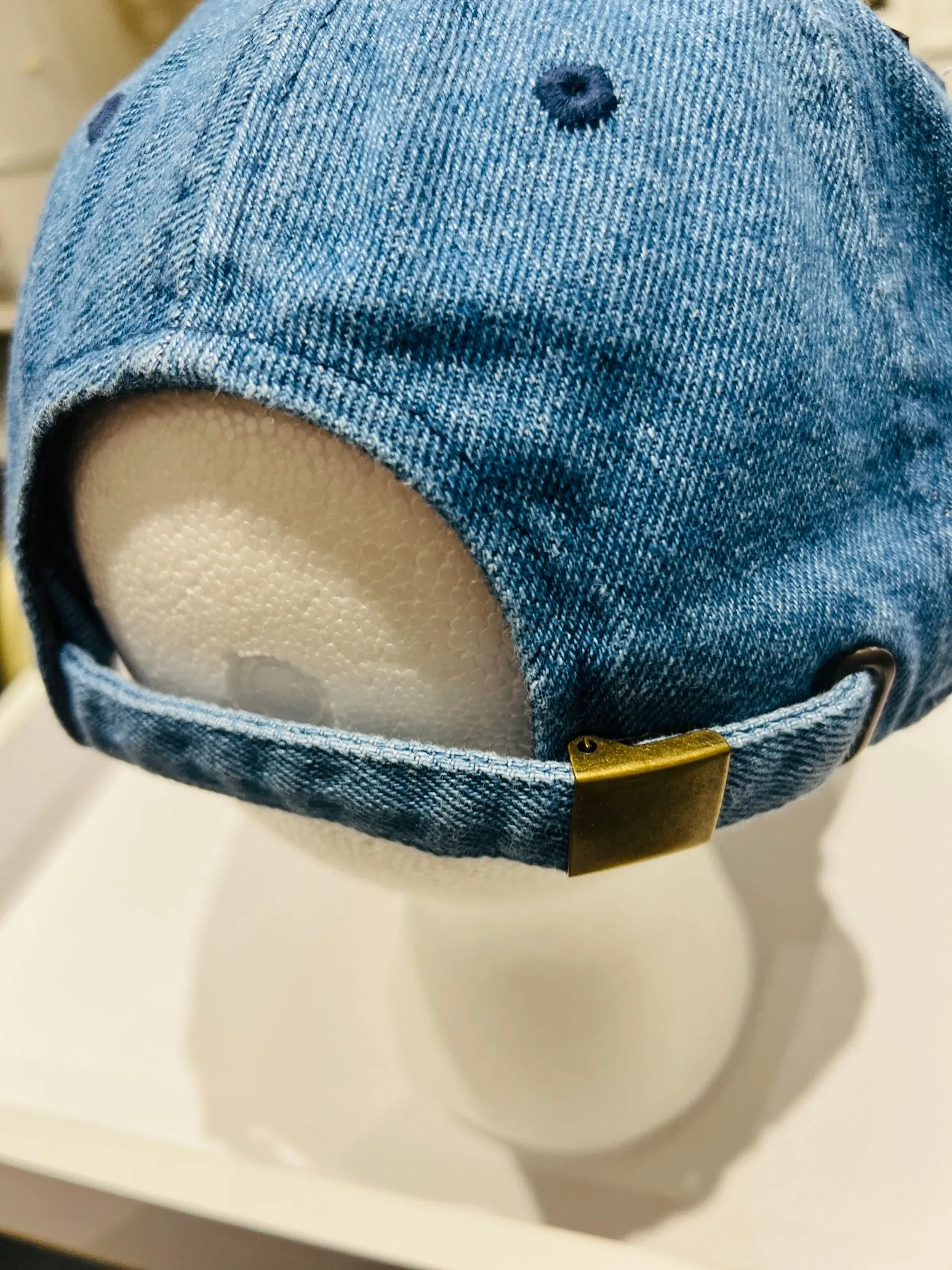 {CC3} Designer Inspired Dad Hat - Medium Blue Denim
