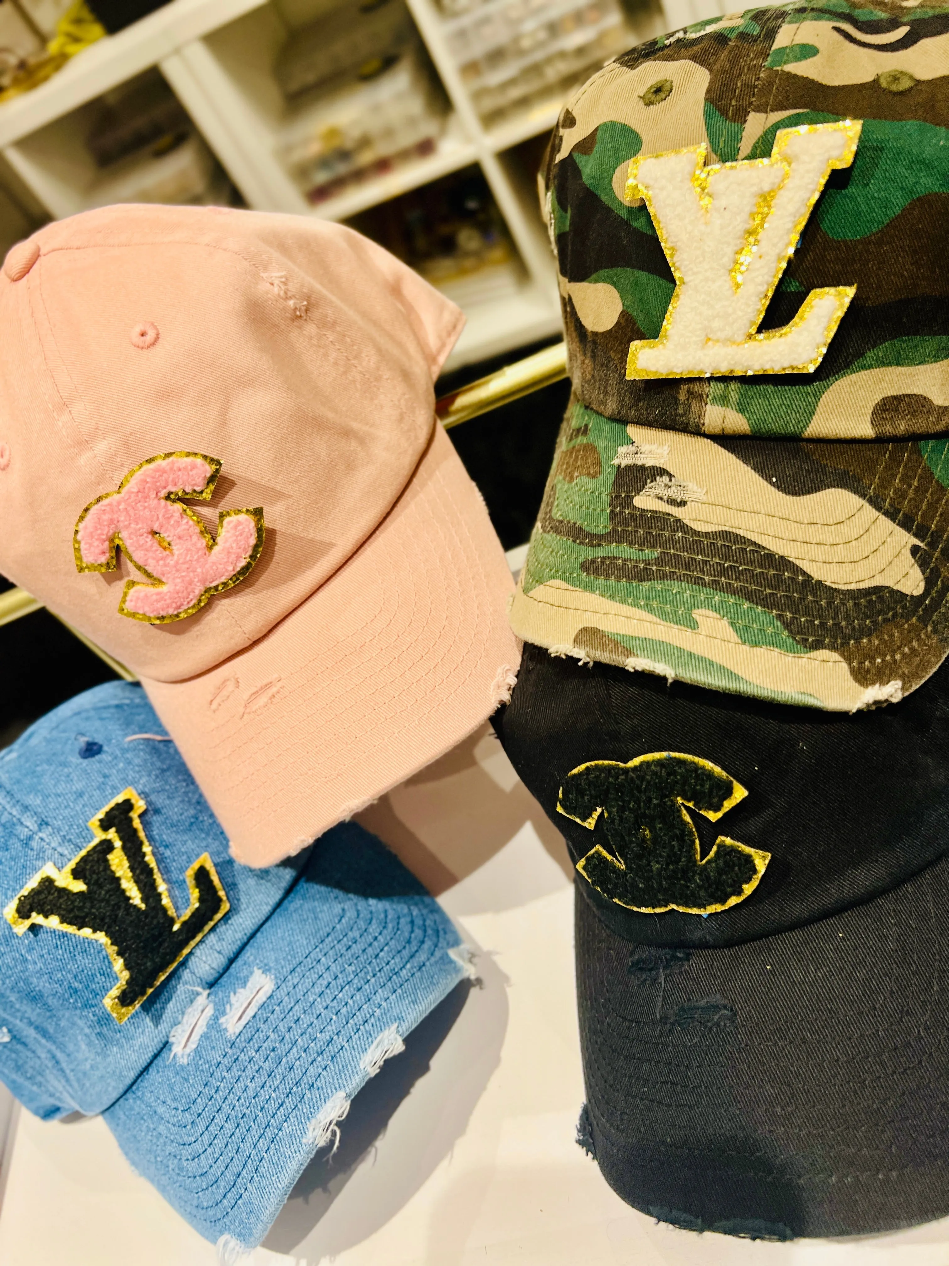 {CC3} Designer Inspired Dad Hat - Medium Blue Denim