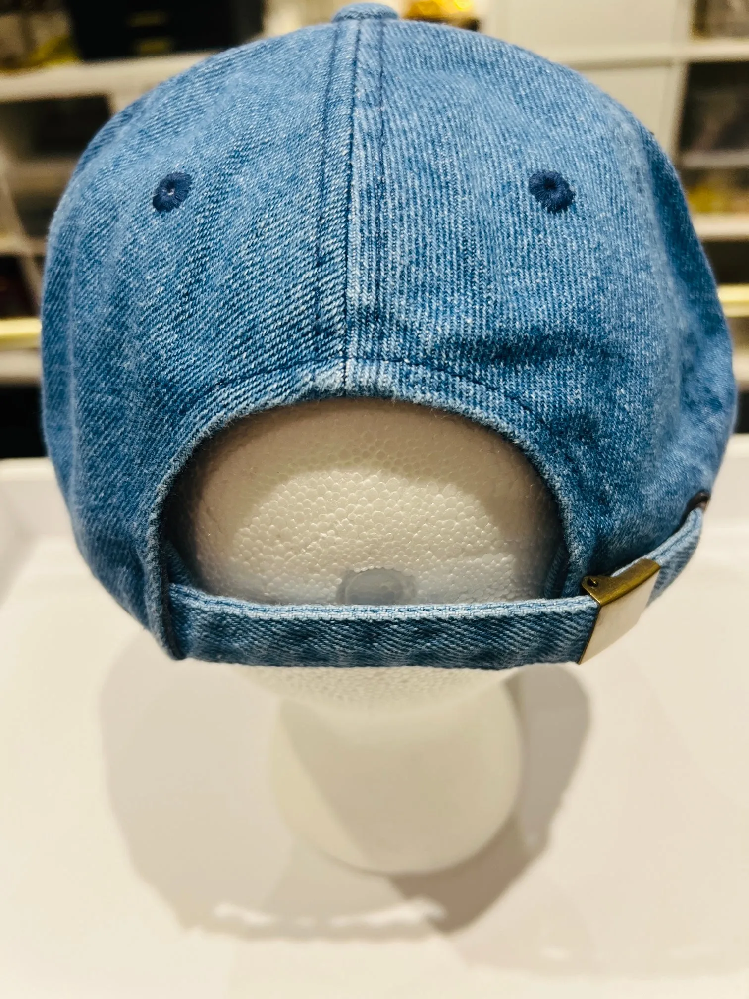 {CC3} Designer Inspired Dad Hat - Medium Blue Denim