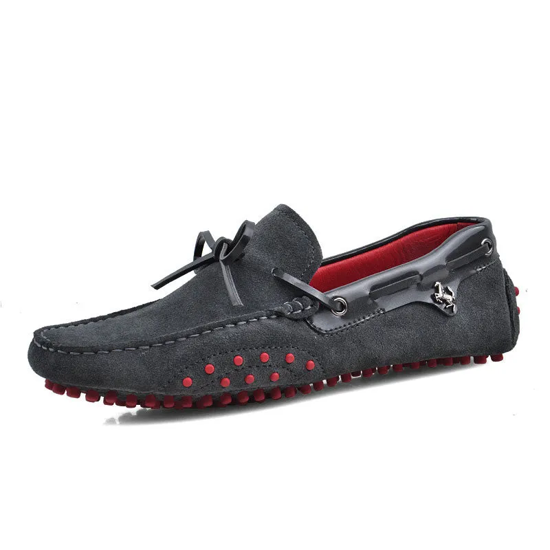 Chaussures luxe en Cuir Véritable / Mocassins luxe sport auto cuir