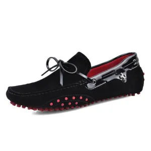 Chaussures luxe en Cuir Véritable / Mocassins luxe sport auto cuir