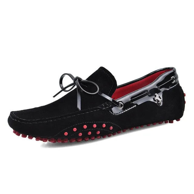 Chaussures luxe en Cuir Véritable / Mocassins luxe sport auto cuir