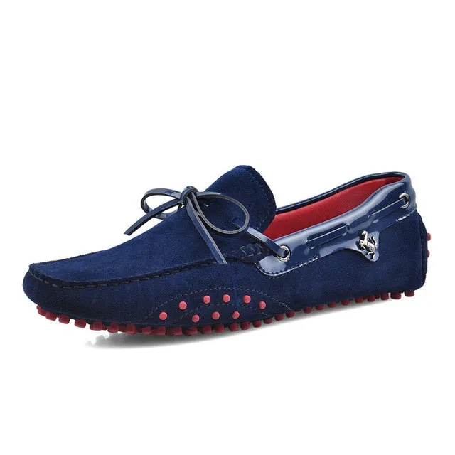 Chaussures luxe en Cuir Véritable / Mocassins luxe sport auto cuir