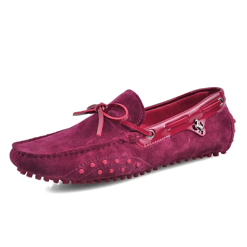 Chaussures luxe en Cuir Véritable / Mocassins luxe sport auto cuir