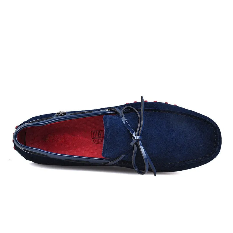 Chaussures luxe en Cuir Véritable / Mocassins luxe sport auto cuir