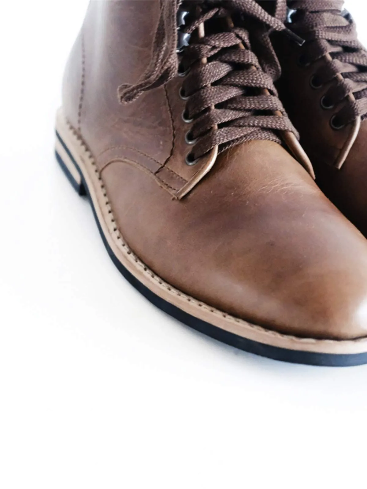 Chevalier Derby Boots Natural Chromexcel