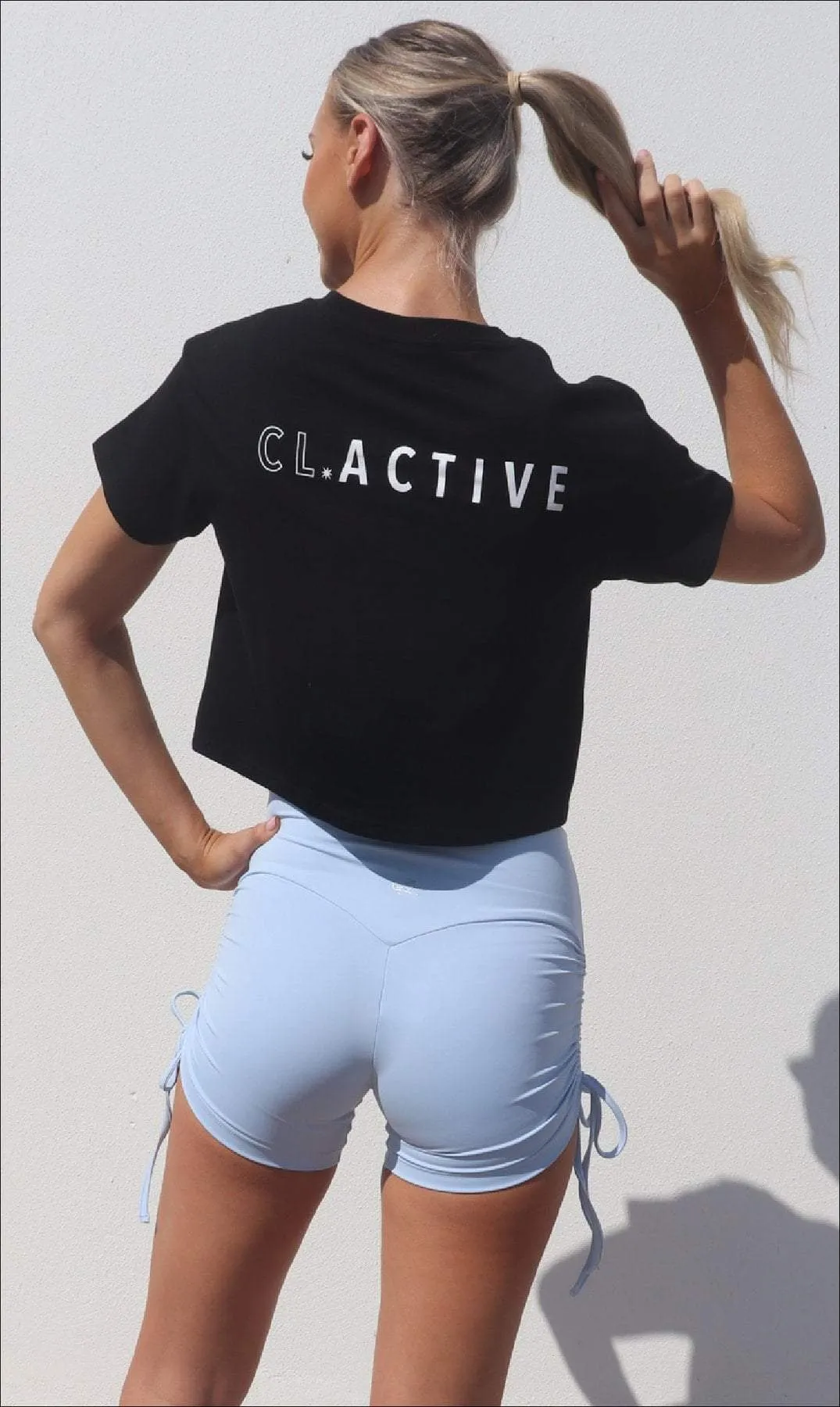 CL Active Crop Tee - Black