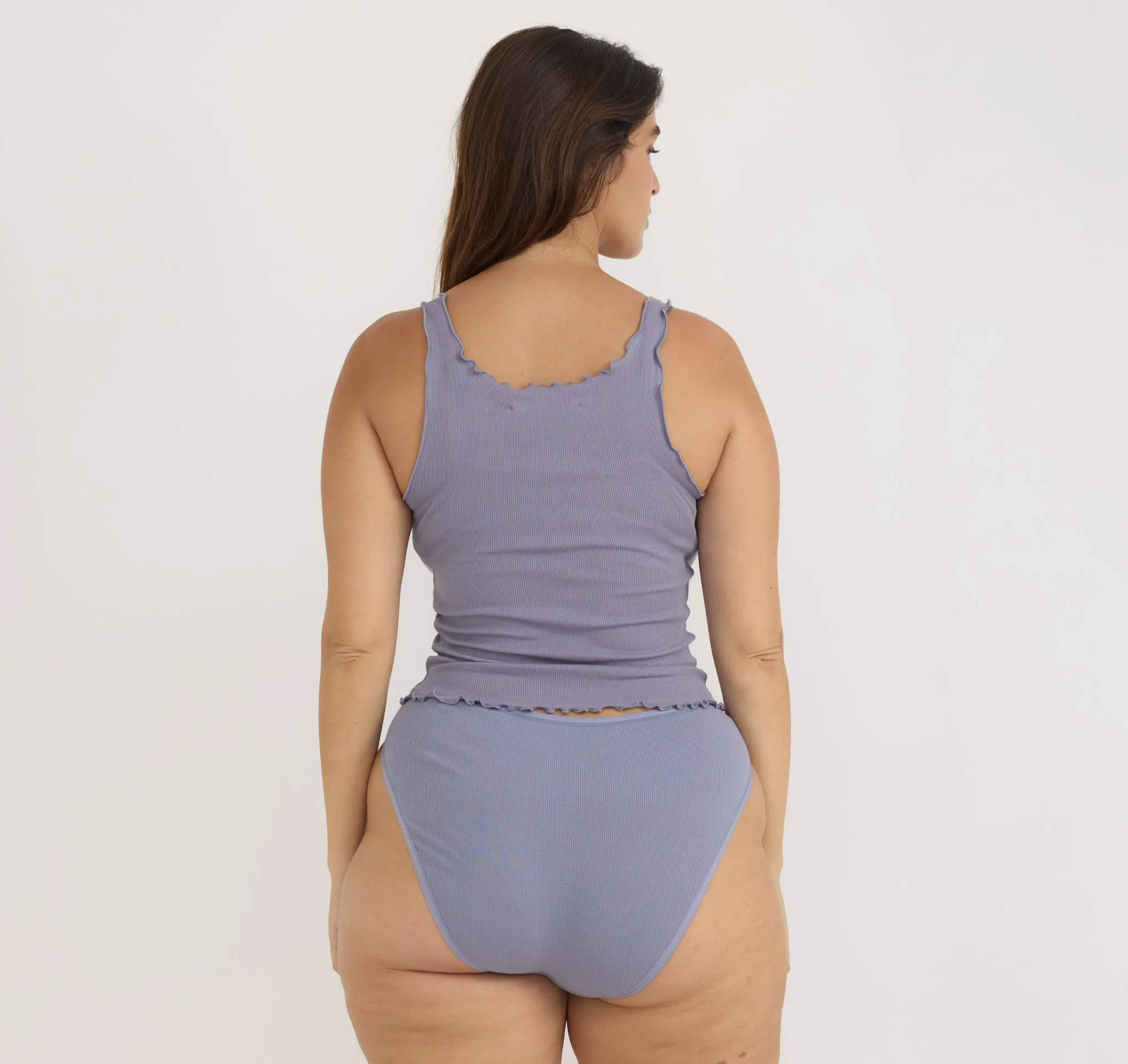 Core Rib Curl Edge Tank Top