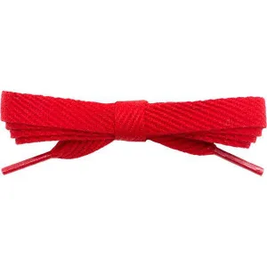 Cotton Flat 3/8" - Red (2 Pair Pack) Shoelaces