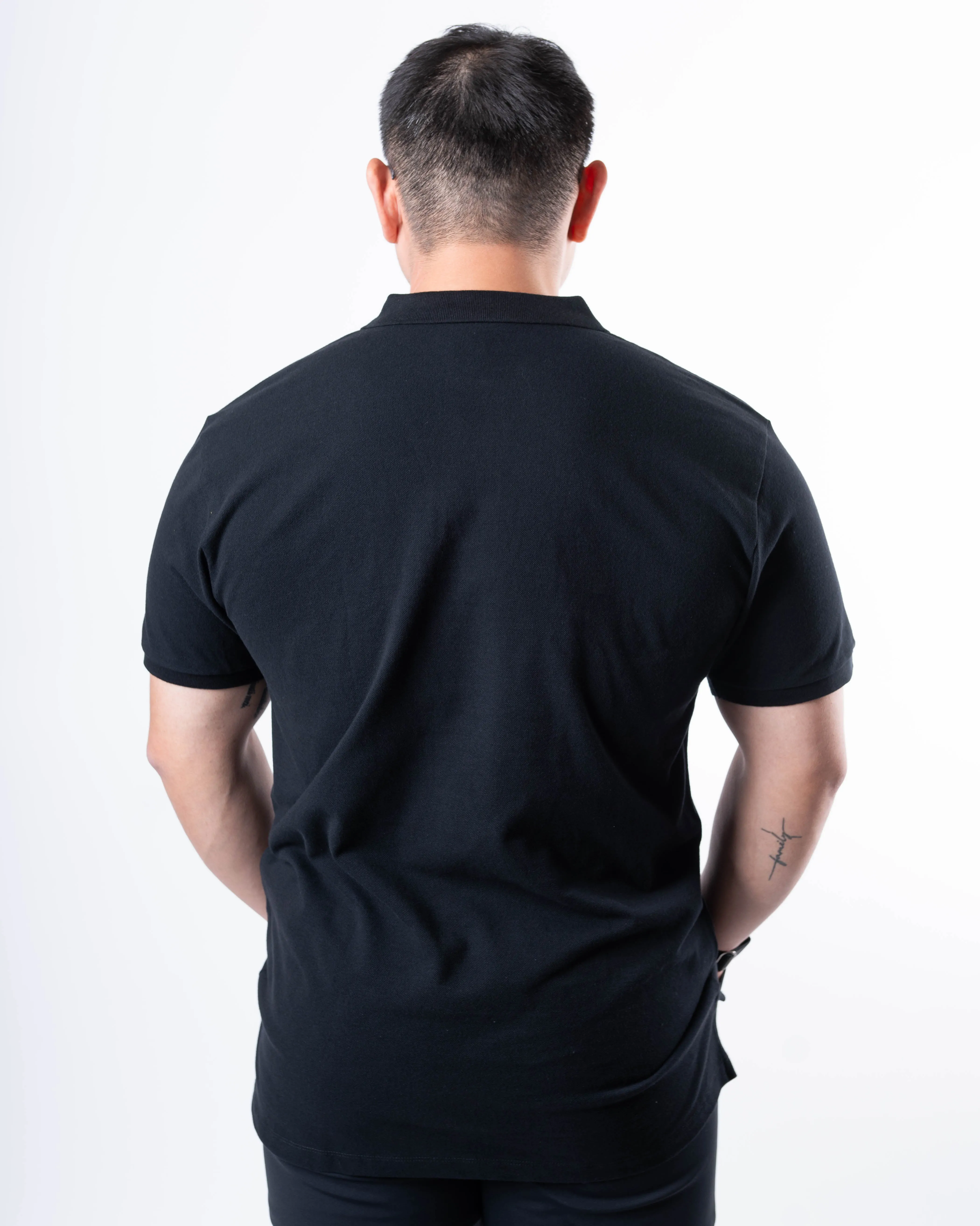 Cotton Polo - Black