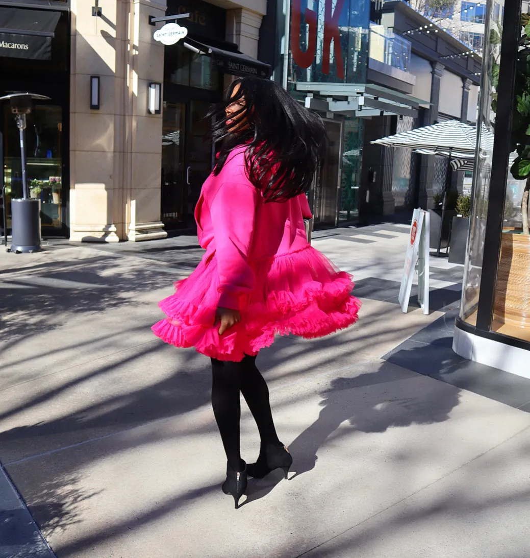 Créme de la Créme Hoodie Dress  PINK RESTOCKED