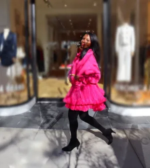 Créme de la Créme Hoodie Dress  PINK RESTOCKED