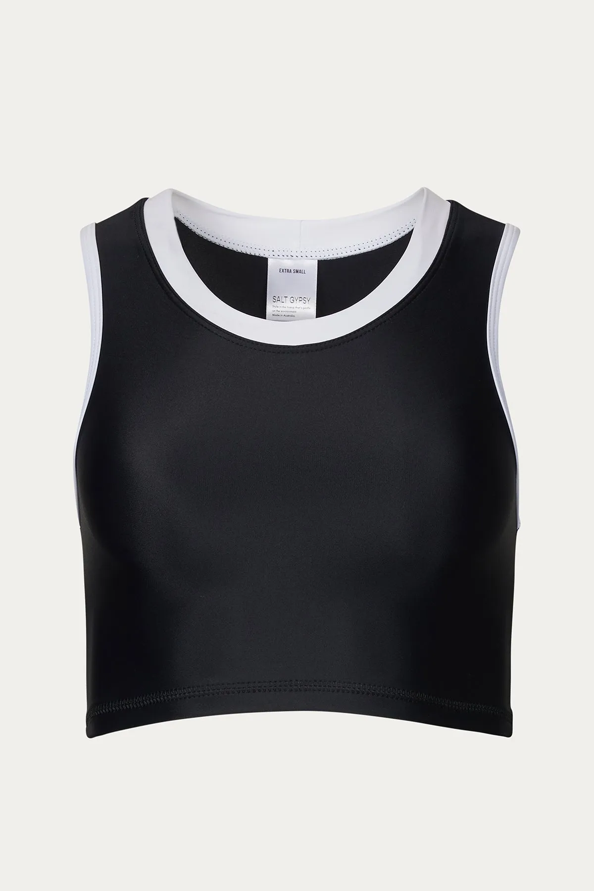 CROP SWIM TOP