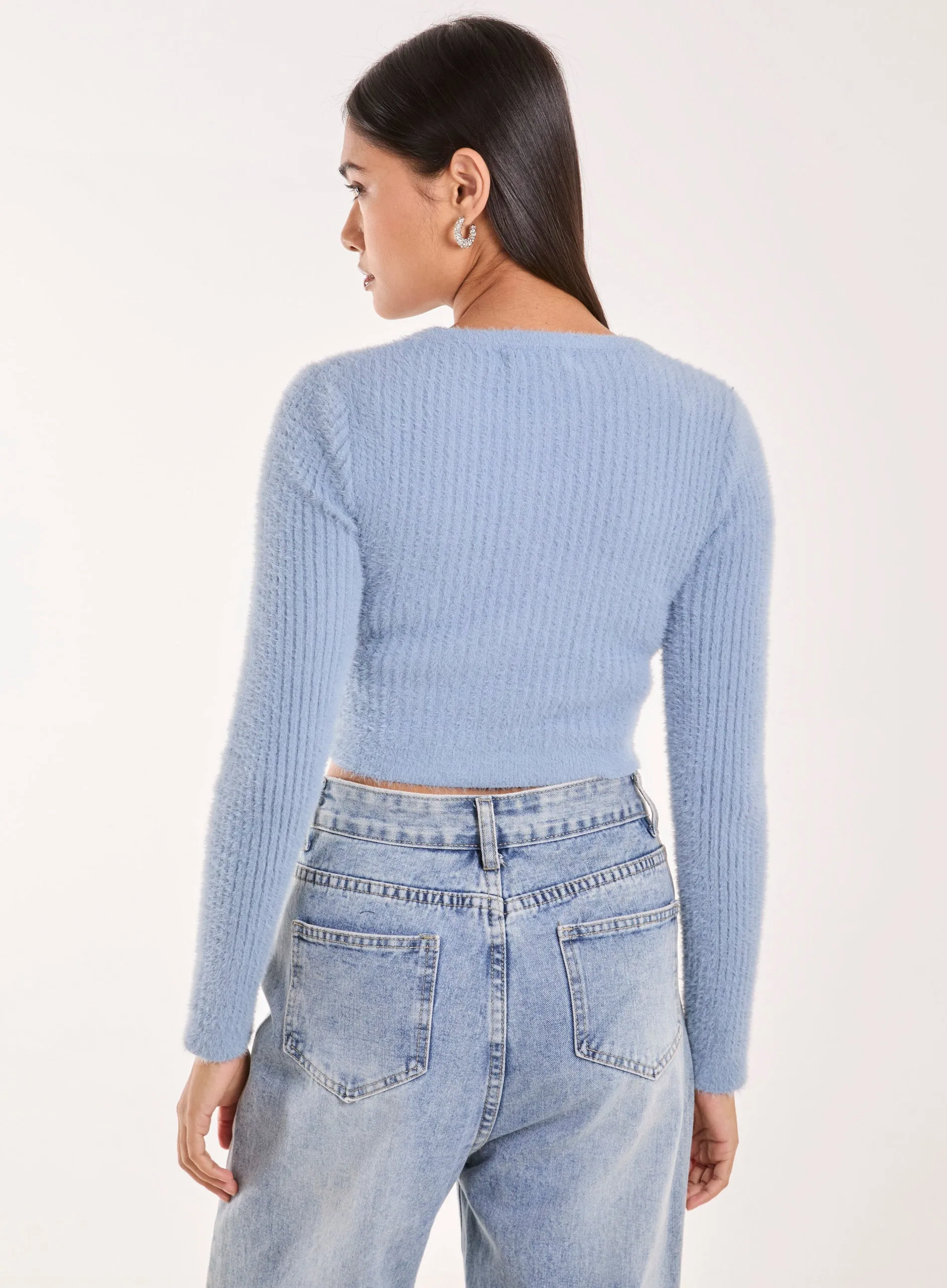 Cropped Knit Rib Top