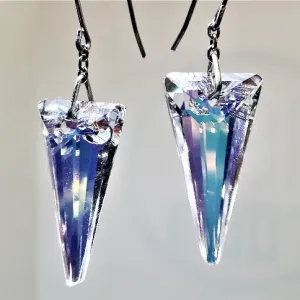 CRYSTAL ICE PICK EARRINGS