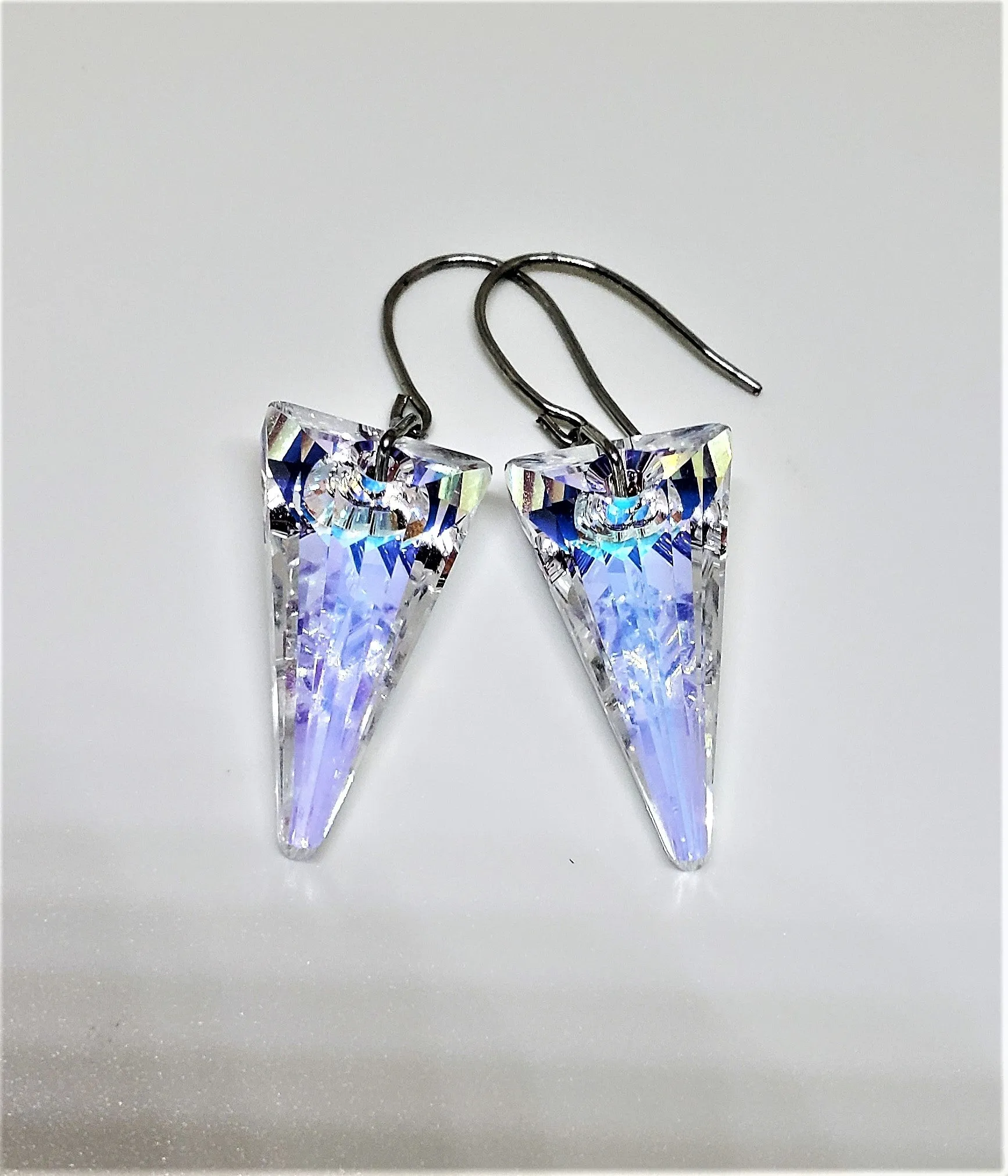 CRYSTAL ICE PICK EARRINGS