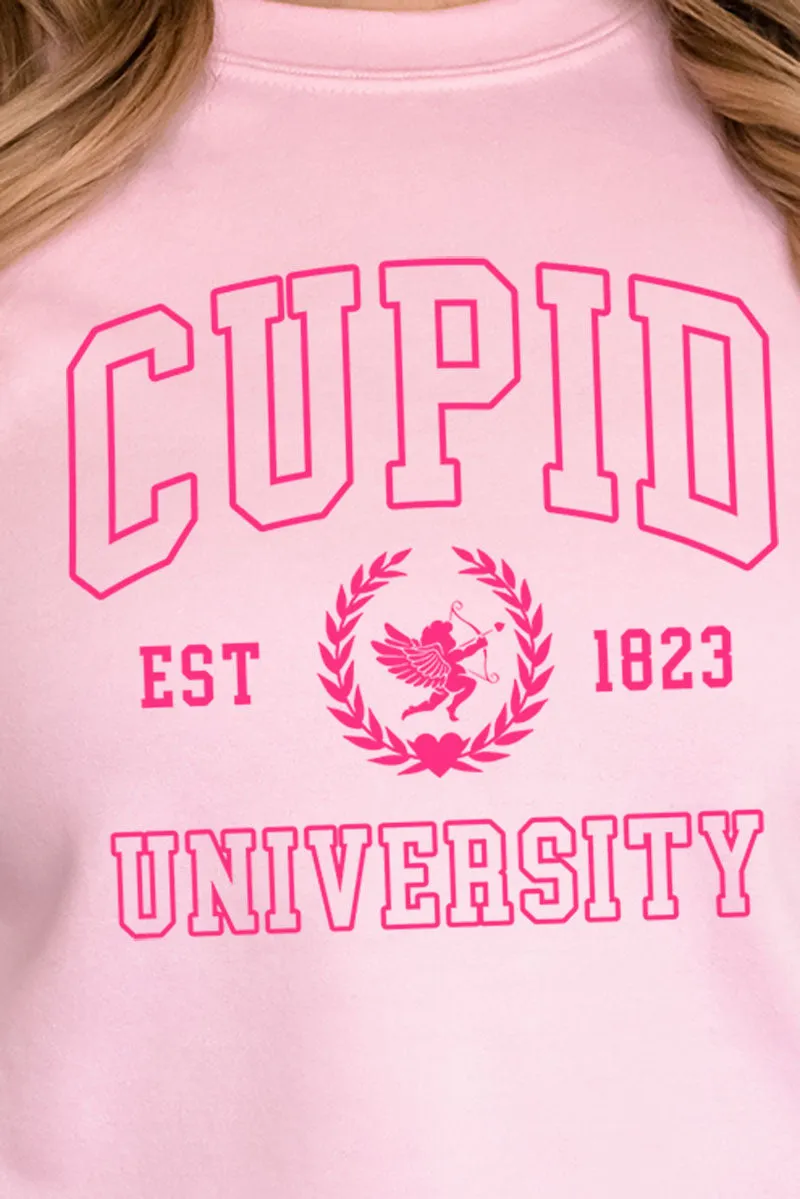 Cupid University Heavy-weight Crew Sweatshirt