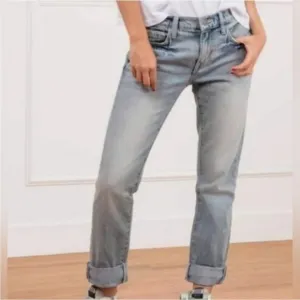 Current Elliott The Fling Jean 24 Boyfriend Bleached Out Navy Casual Comfy Boho