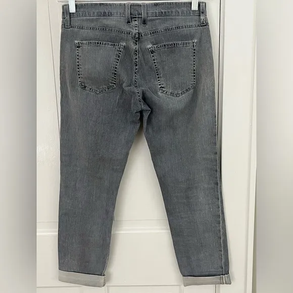 Current Elliott The Fling Jean 24 Boyfriend Bleached Out Navy Casual Comfy Boho