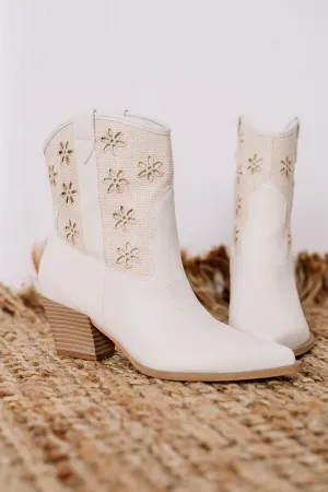 Della Floral Cutout Boots