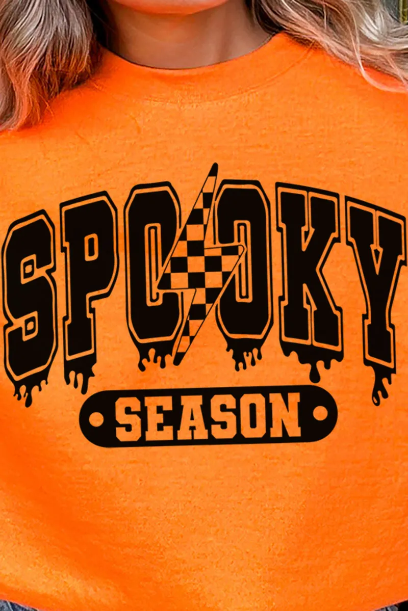 Drippy Spooky Season Heavy-weight Crew Sweatshirt