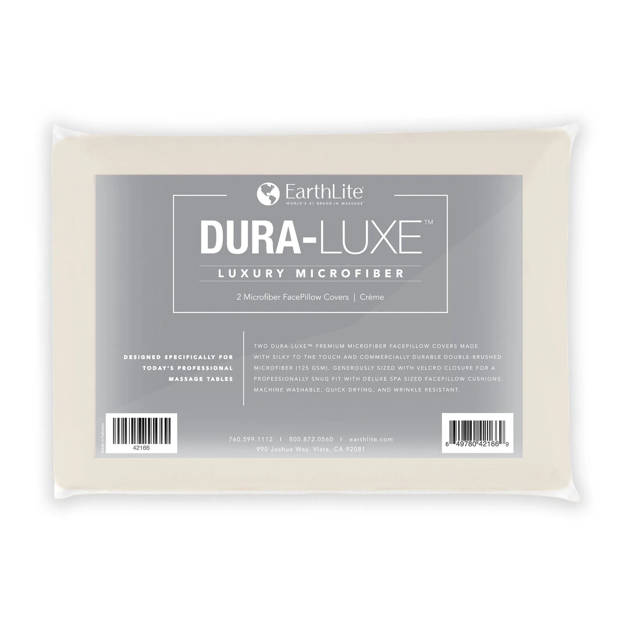 EarthLite DURA-LUXE™ Microfiber Face Covers - 2 Pack