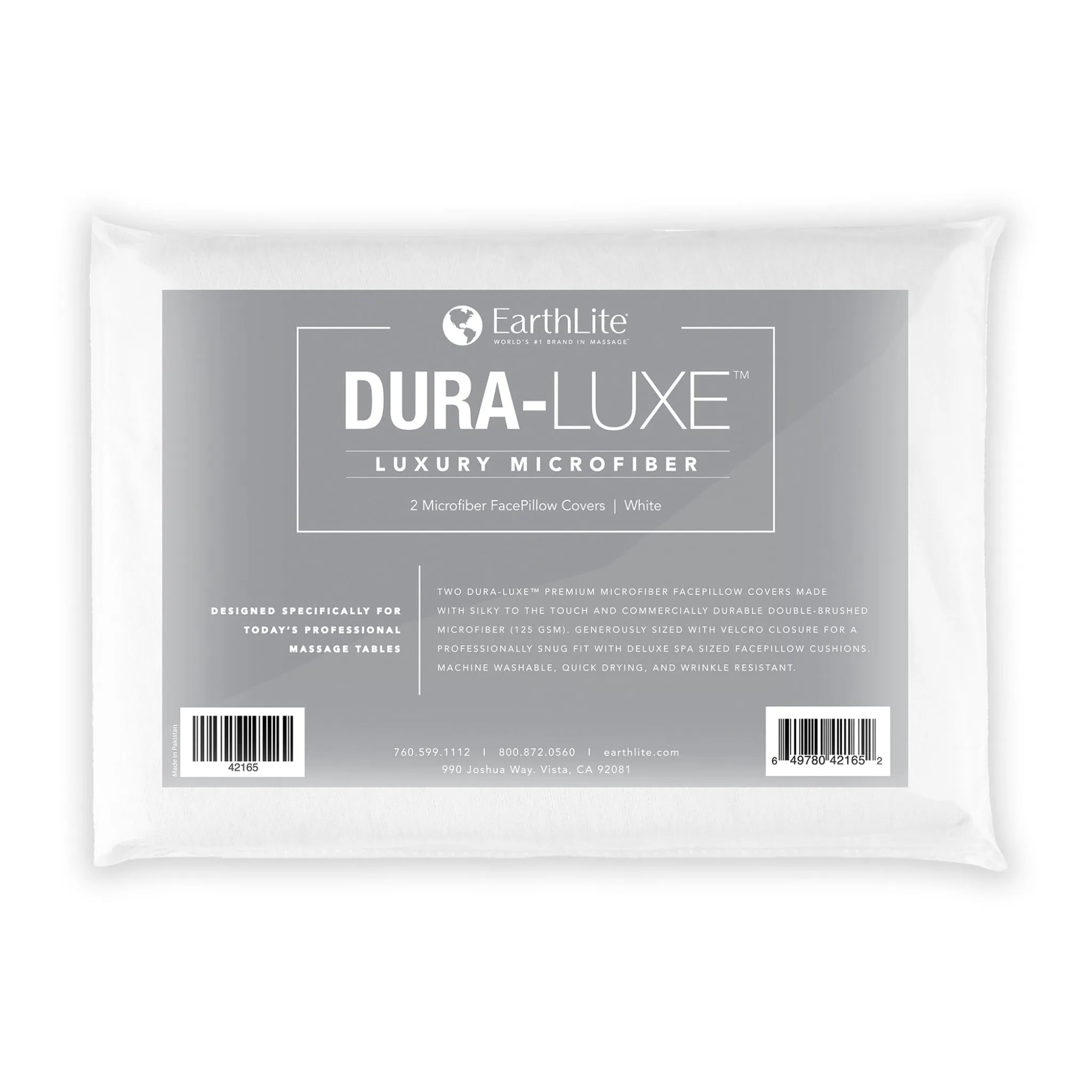 EarthLite DURA-LUXE™ Microfiber Face Covers - 2 Pack