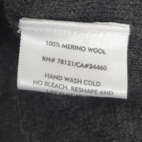 Eileen Fiaher 100% Wool Midi Skirt Womens SP Black Gray