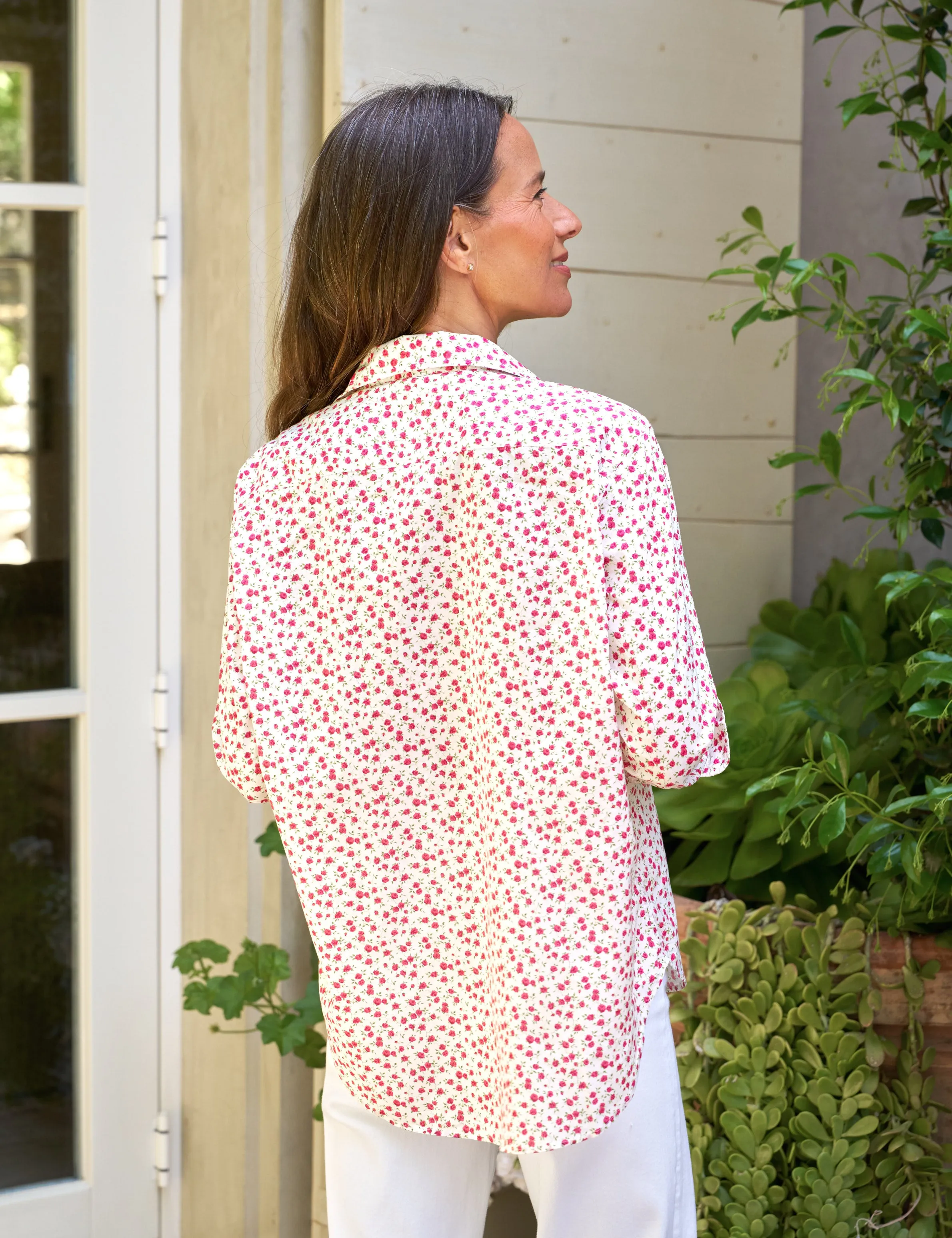 EILEEN Tiny Pink Roses, Made with Liberty Fabric