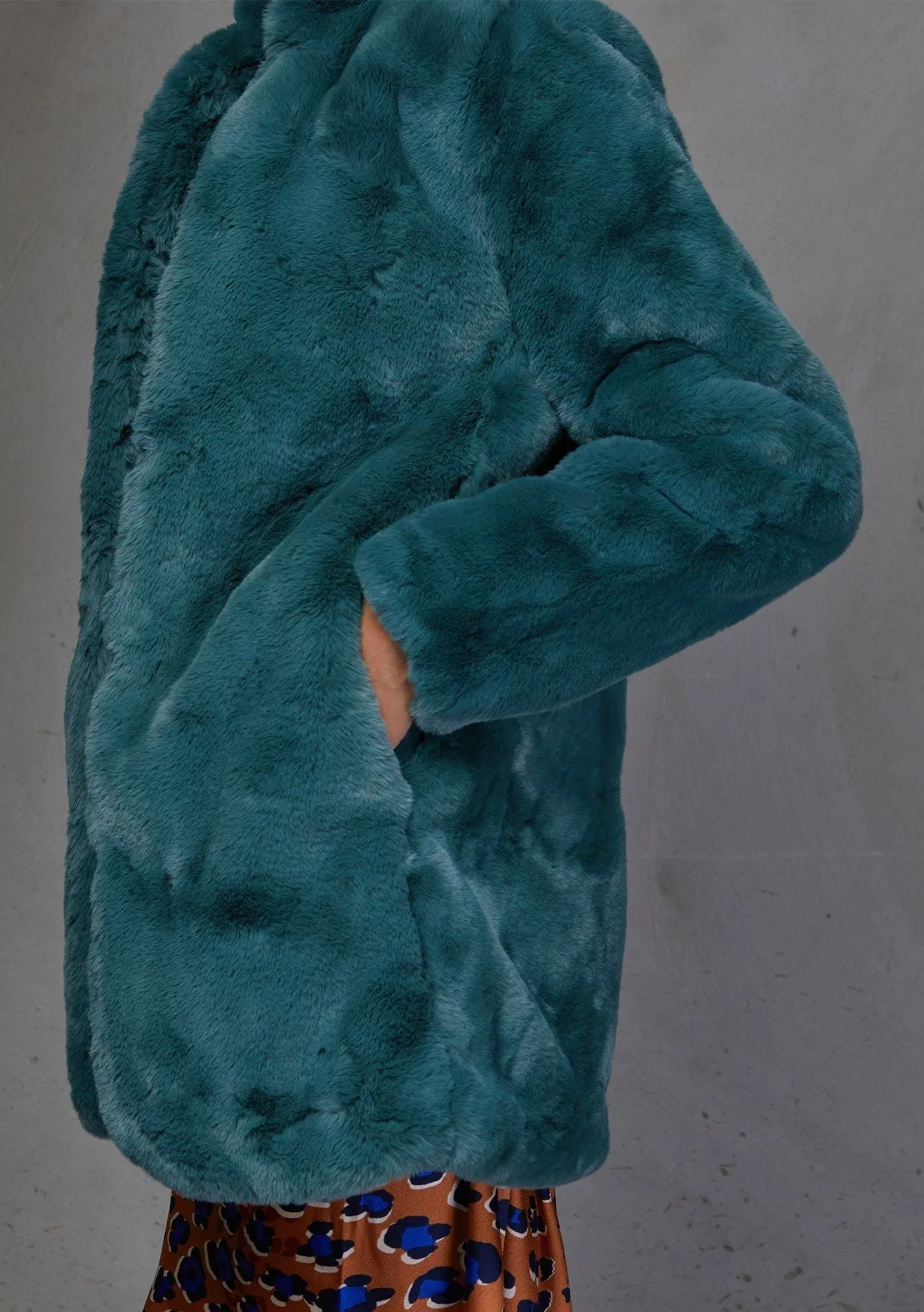 Electric Feel Faux Fur Coat