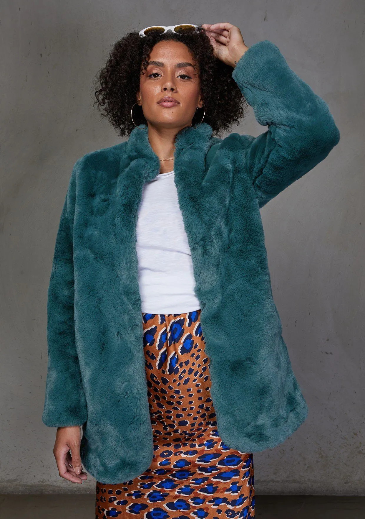 Electric Feel Faux Fur Coat