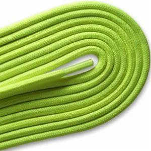 Fashion Casual/Athletic Round 3/16" Laces - Neon Yellow (2 Pair Pack) Shoelaces