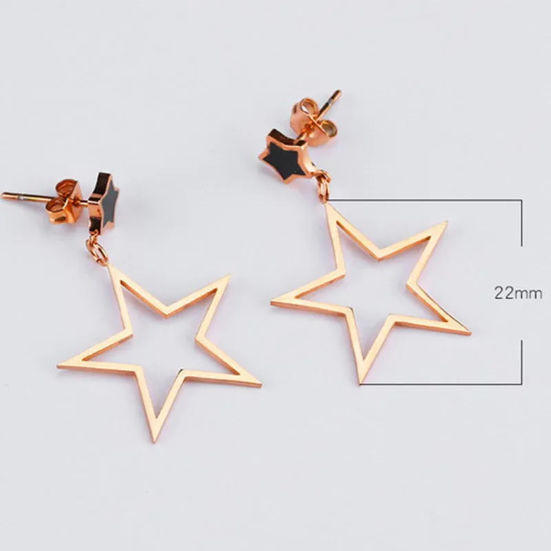 Fashion Five-pointed Star Earrings