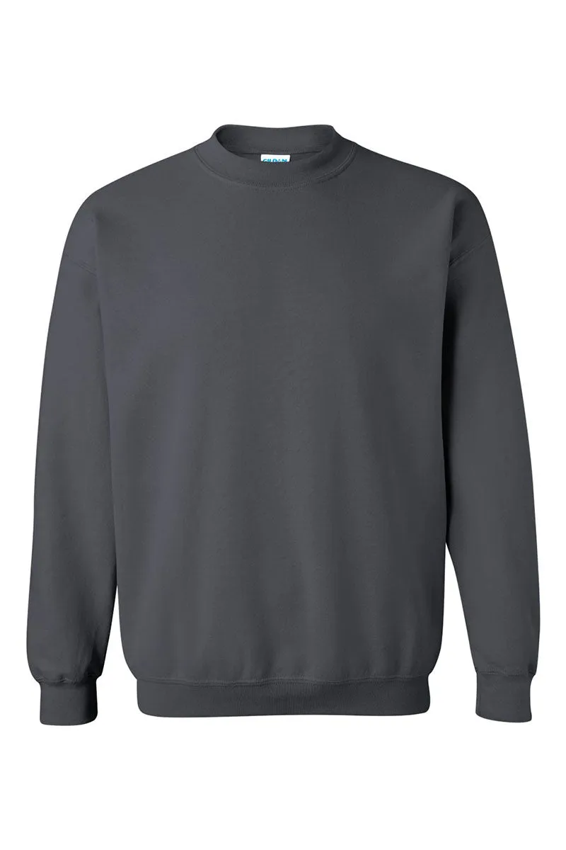 Faux Embroidery Ho Ho Ho Transfer Heavy-weight Crew Sweatshirt