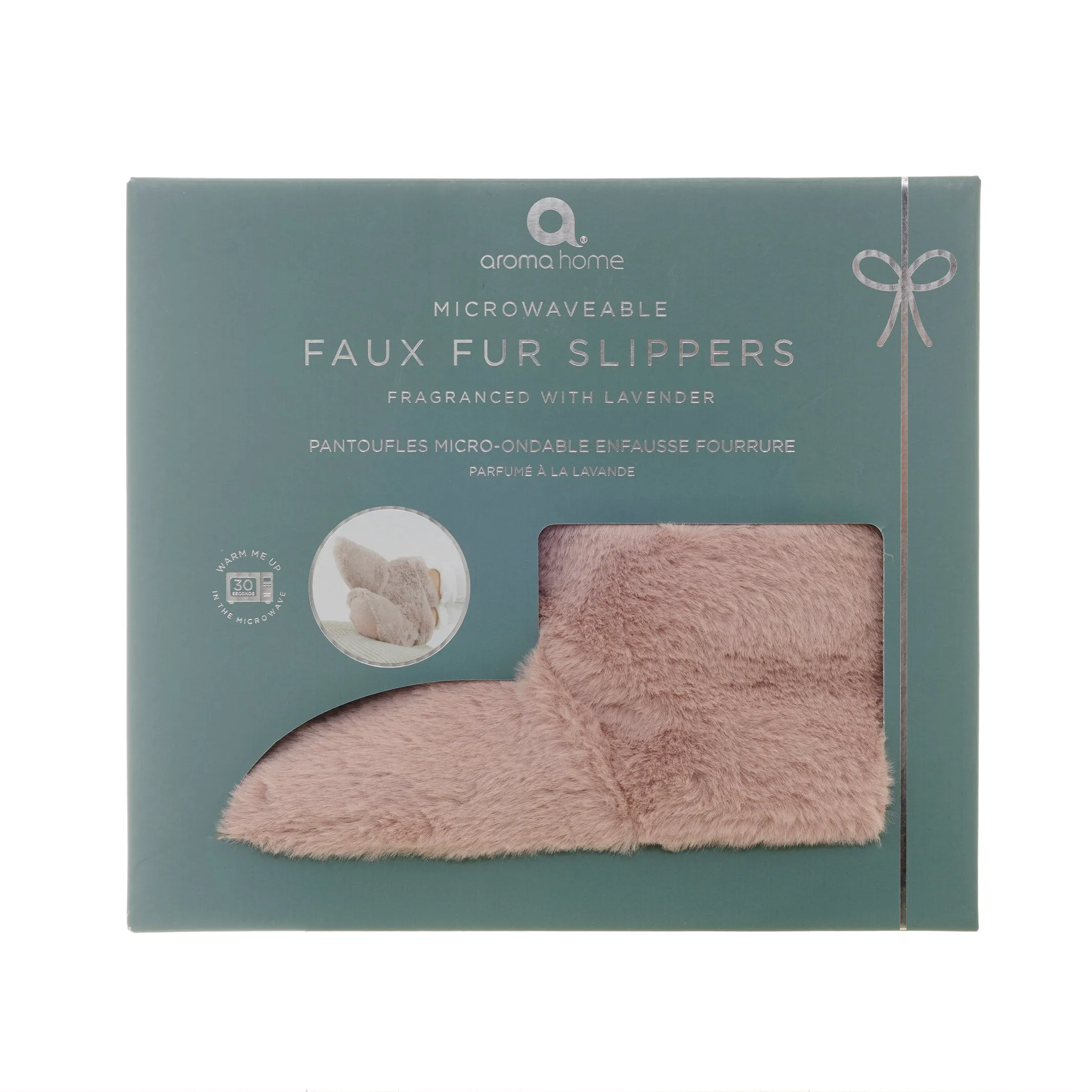 Faux Fur Slipper Boots - Pink