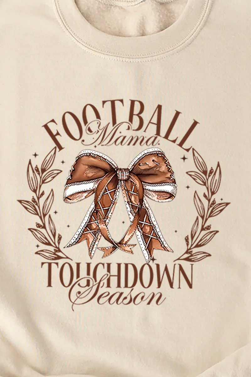 Football Mama Touchdown Season Heavy-weight Crew Sweatshirt