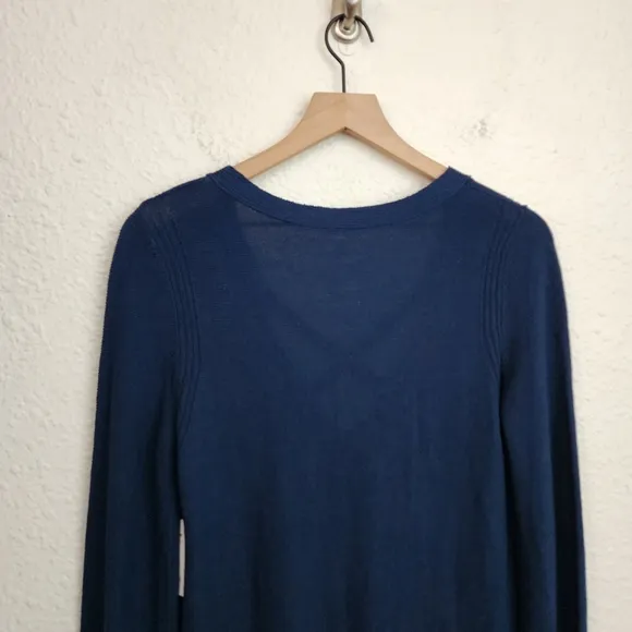 Free People Crisscross Tunic Sweater Women's Size Medium in Midnight NWT $98