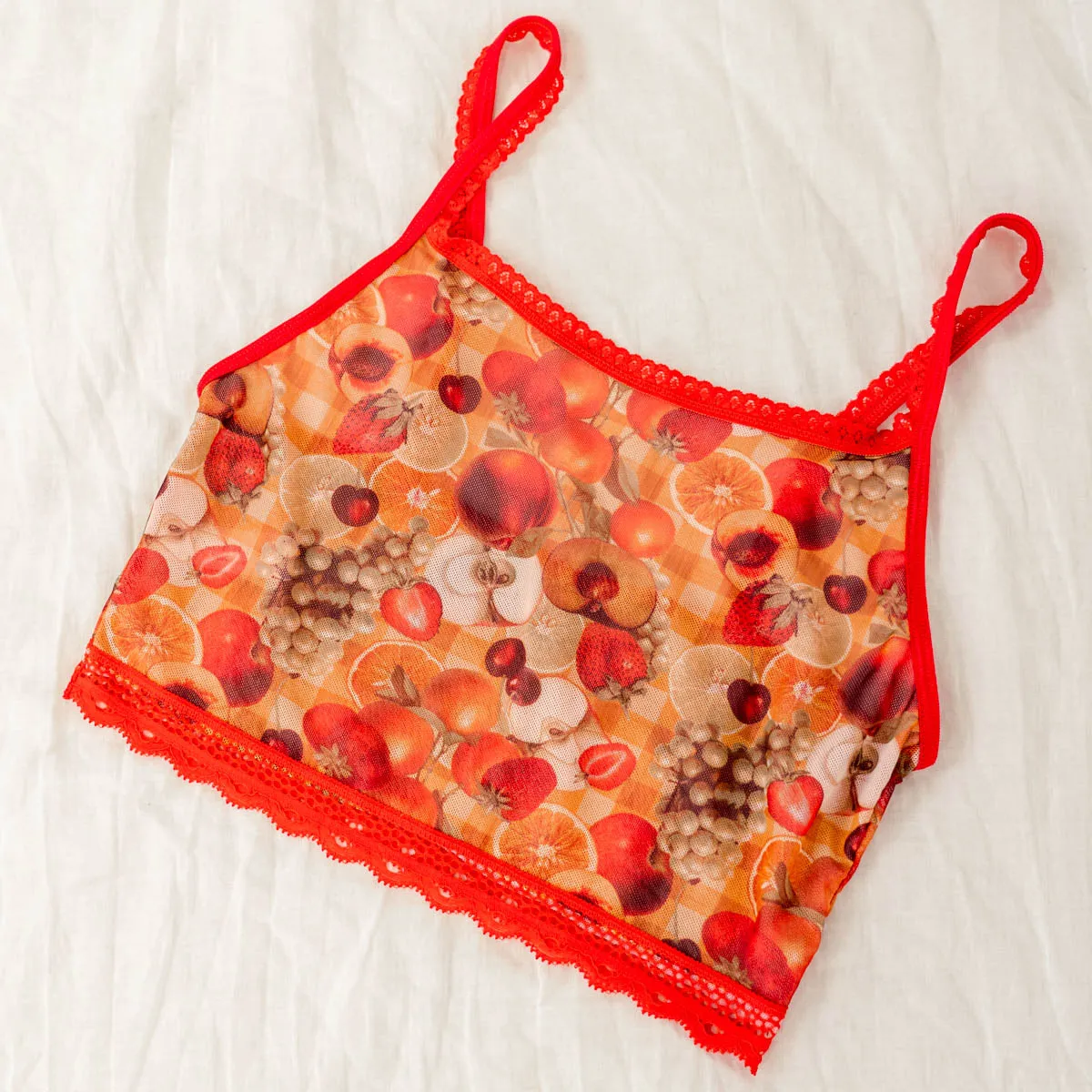Fruit Punch Printed Crop Cami